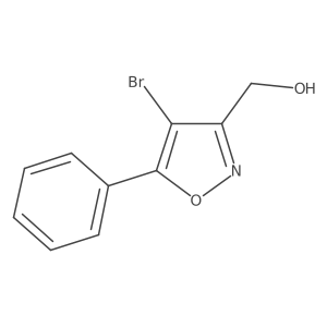 (4-Bromo-5-phenyl-1,2-oxazol-3-yl)methanol结构式