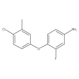 4-(4-Chloro-3-methylphenoxy)-3-fluorophenylamine结构式