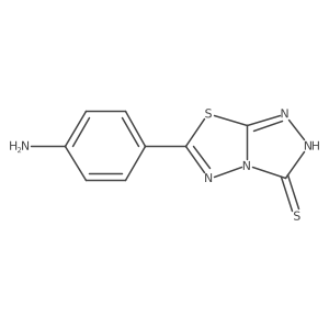 6-(4-Aminophenyl)-1,2,4-triazolo[3,4-b][1,3,4]thiadiazole-3(2H)-thione Structure