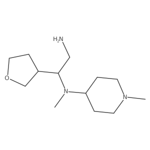 N1-Methyl-N1-(1-methyl-4-piperidinyl)-1-(tetrahydro-3-furanyl)-1,2-ethanediamine结构式