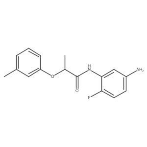 N-(5-Amino-2-fluorophenyl)-2-(3-methylphenoxy)-propanamide Structure