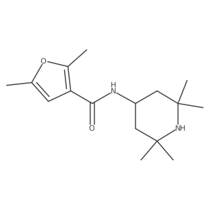 2,5-dimethyl-N-(2,2,6,6-tetramethylpiperidin-4-yl)furan-3-carboxamide Structure
