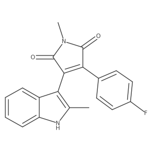 3-(4-Fluorophenyl)-1-methyl-4-(2-methyl-1h-indol-3-yl)-1h-pyrrole-2,5-dione结构式
