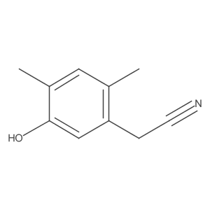 5-Hydroxy-2,4-dimethylbenzeneacetonitrile Structure