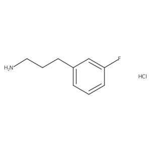 [3-(3-Fluorophenyl)propyl]amine hydrochloride结构式