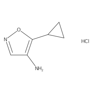5-Cyclopropyl-1,2-oxazol-4-amine hydrochloride Structure