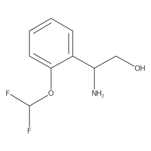 2-Amino-2-[2-(difluoromethoxy)phenyl]ethanol Structure