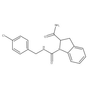 N1-(4-chlorobenzyl)indoline-1,2-dicarboxamide结构式