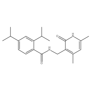 N-[(4,6-dimethyl-2-oxo-1,2-dihydropyridin-3-yl)methyl]-2,4-bis(propan-2-yl)benzamide结构式