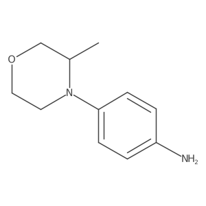 4-(3-Methylmorpholin-4-yl)aniline结构式