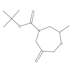 tert-Butyl (S)-2-methyl-6-oxo-1,4-oxazepane-4-carboxylate Structure