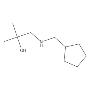 1-[(Cyclopentylmethyl)amino]-2-methylpropan-2-ol结构式