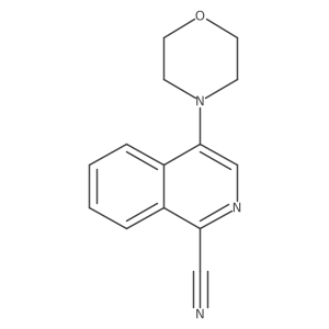 4-Morpholin-4-ylisoquinoline-1-carbonitrile结构式