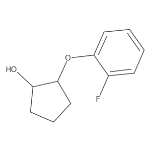 2-(2-Fluorophenoxy)cyclopentan-1-ol结构式