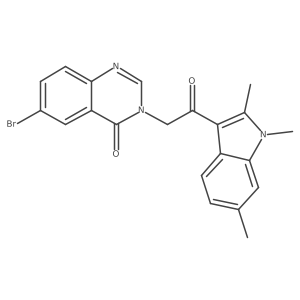 6-bromo-3-[2-oxo-2-(1,2,6-trimethyl-1H-indol-3-yl)ethyl]quinazolin-4(3H)-one Structure