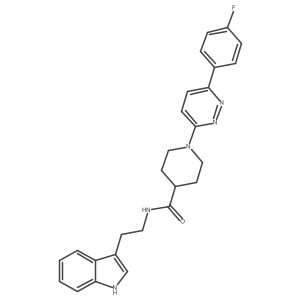 N-(2-(1H-indol-3-yl)ethyl)-1-(6-(4-fluorophenyl)pyridazin-3-yl)piperidine-4-carboxamide结构式