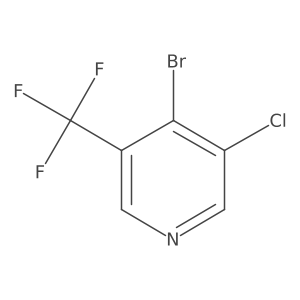 4-Bromo-3-chloro-5-(trifluoromethyl)pyridine Structure
