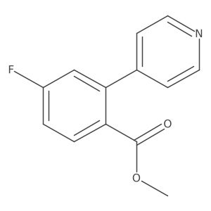 Methyl 4-fluoro-2-(pyridin-4-yl)benzoate结构式