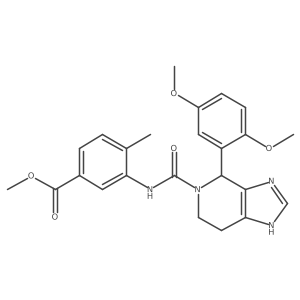 methyl 3-({[4-(2,5-dimethoxyphenyl)-3,4,6,7-tetrahydro-5H-imidazo[4,5-c]pyridin-5-yl]carbonyl}amino)-4-methylbenzoate结构式