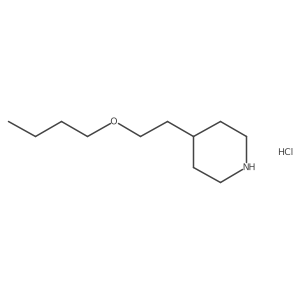 4-(2-Butoxyethyl)piperidine hydrochloride Structure
