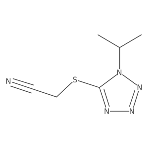 2-((1-Isopropyl-1h-tetrazol-5-yl)thio)acetonitrile结构式