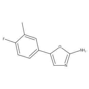 5-(4-Fluoro-3-methylphenyl)-1,3-oxazol-2-amine Structure