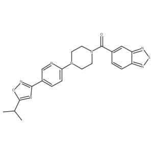Benzo[c][1,2,5]thiadiazol-5-yl(4-(5-(5-isopropyl-1,2,4-oxadiazol-3-yl)pyridin-2-yl)piperazin-1-yl)methanone结构式