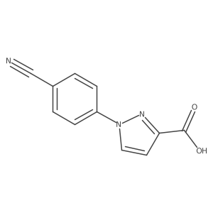 1-(4-Cyanophenyl)-1H-pyrazole-3-carboxylic acid Structure
