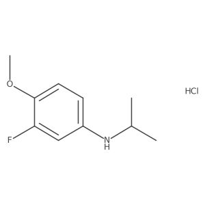 3-fluoro-4-methoxy-N-(propan-2-yl)aniline hydrochloride Structure