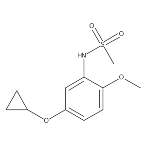 N-(5-Cyclopropoxy-2-methoxyphenyl)methanesulfonamide结构式