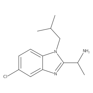 1-(5-Chloro-1-isobutyl-1H-benzo[d]imidazol-2-yl)ethanamine Structure