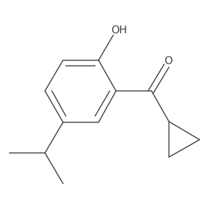 2-Cyclopropanecarbonyl-4-(propan-2-YL)phenol Structure