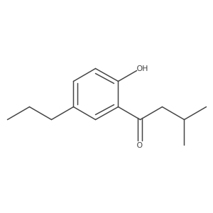 1-(2-Hydroxy-5-propylphenyl)-3-methylbutan-1-one Structure