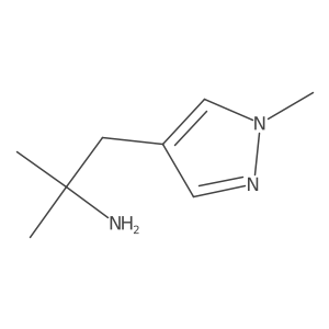 2-methyl-1-(1-methyl-1H-pyrazol-4-yl)propan-2-amine Structure