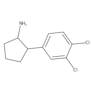 2-(3,4-Dichlorophenyl)cyclopentan-1-amine Structure