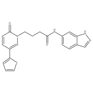 N-(1H-indazol-6-yl)-4-(6-oxo-3-(thiophen-2-yl)pyridazin-1(6H)-yl)butanamide Structure