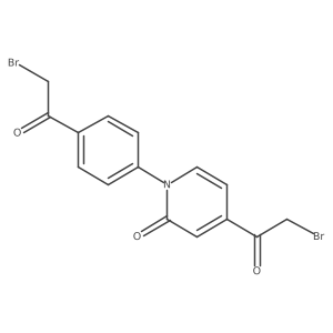 4-(2-bromoacetyl)-1-(4-(2-bromoacetyl)phenyl)-1H-pyridin-2-one Structure