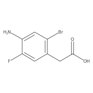 (4-Amino-2-bromo-5-fluorophenyl)acetic acid Structure