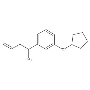 (1R)-1-(3-Cyclopentyloxyphenyl)but-3-enylamine结构式