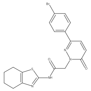 2-[3-(4-bromophenyl)-6-oxopyridazin-1(6H)-yl]-N-[(2Z)-4,5,6,7-tetrahydro-1,3-benzothiazol-2(3H)-ylidene]acetamide Structure