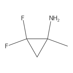 2,2-Difluoro-1-methylcyclopropan-1-amine结构式