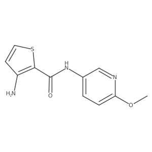 3-Amino-N-(6-methoxy-3-pyridinyl)-2-thiophenecarboxamide Structure