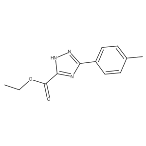 Ethyl 3-(p-tolyl)-1H-1,2,4-triazole-5-carboxylate结构式