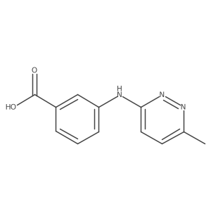 3-[(6-Methylpyridazin-3-yl)amino]benzoic acid结构式