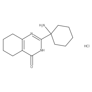 2-(1-Aminocyclohexyl)-3,4,5,6,7,8-hexahydroquinazolin-4-one hydrochloride Structure