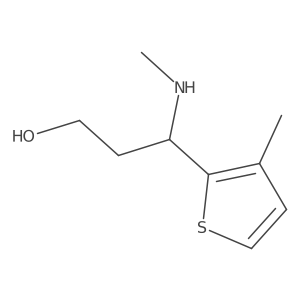 3-(Methylamino)-3-(3-methylthiophen-2-yl)propan-1-ol Structure