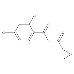 1-Cyclopropyl-3-(2,4-dichlorophenyl)propane-1,3-dione Structure