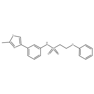 N-(3-(2-methylthiazol-4-yl)phenyl)-2-phenoxyethanesulfonamide Structure