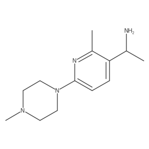 1-(2-Methyl-6-(4-methylpiperazin-1-yl)pyridin-3-yl)ethanamine结构式
