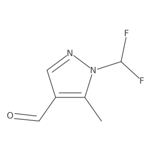 1-(Difluoromethyl)-5-methyl-1H-pyrazole-4-carbaldehyde Structure
